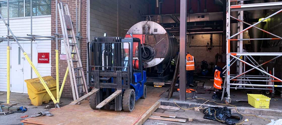 Boiler decommissioning and removal